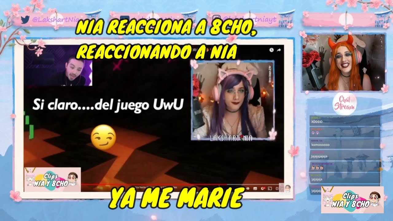 NIA REACCIONANDO A 8CHO, QUE REACCIONA A NIA 🤯😵 