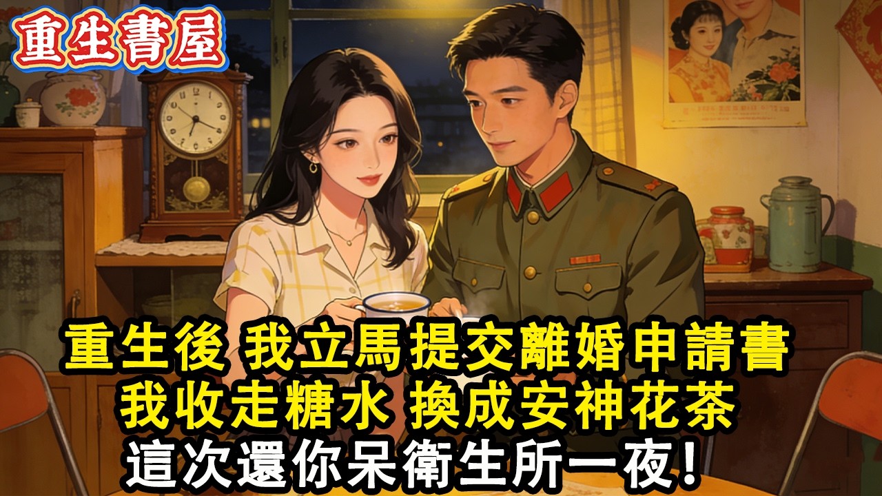 【重生爽文】重生90年代回到軍官丈夫下藥前  我收走糖水 換成安神花茶 這次還你呆衛生所一夜！ #小說 #重生 #爽文#動漫 #故事