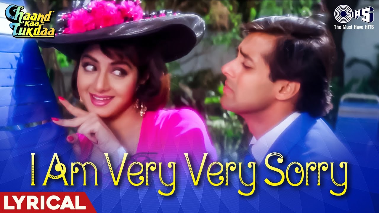 I Am Very Very Sorry - Lyrical | Chaand Kaa Tukdaa | Salman Khan, Sridevi | Lata Mangeshkar, Vipin