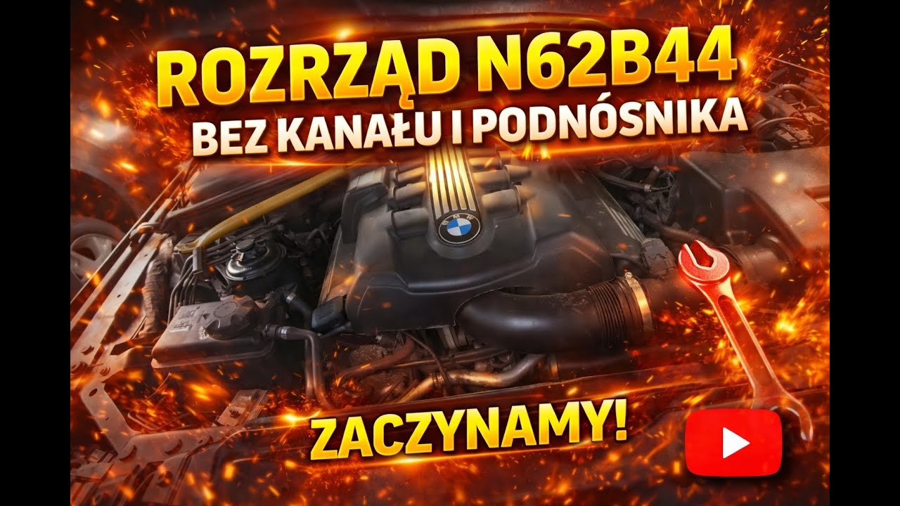 BMW E60 545i V8 wymiana rozrządu w garażu pod BLOKIEM #1