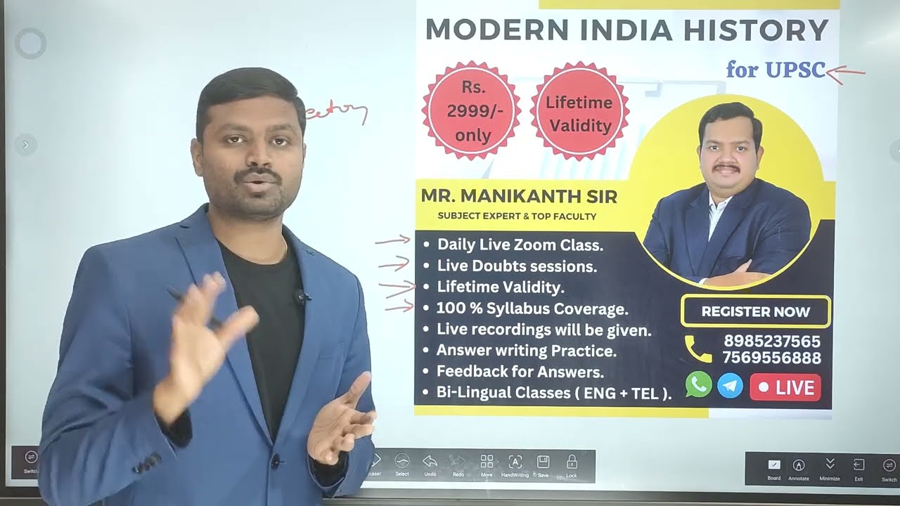 Modern India Classes from Feb 3rd|Last few seats pending #upsc #upsc Telugu #dailycurrentaffairs