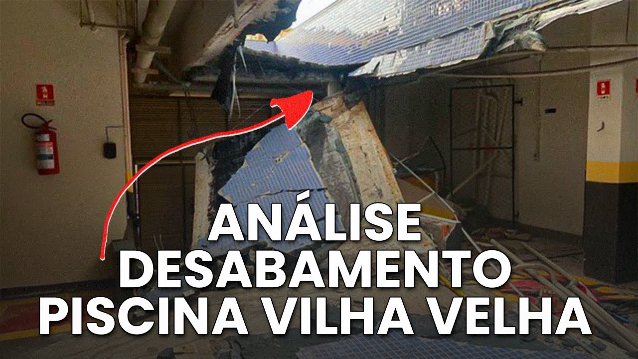 Entenda as possíveis causas desse colapso   Desabamento piscina em Vila Velha