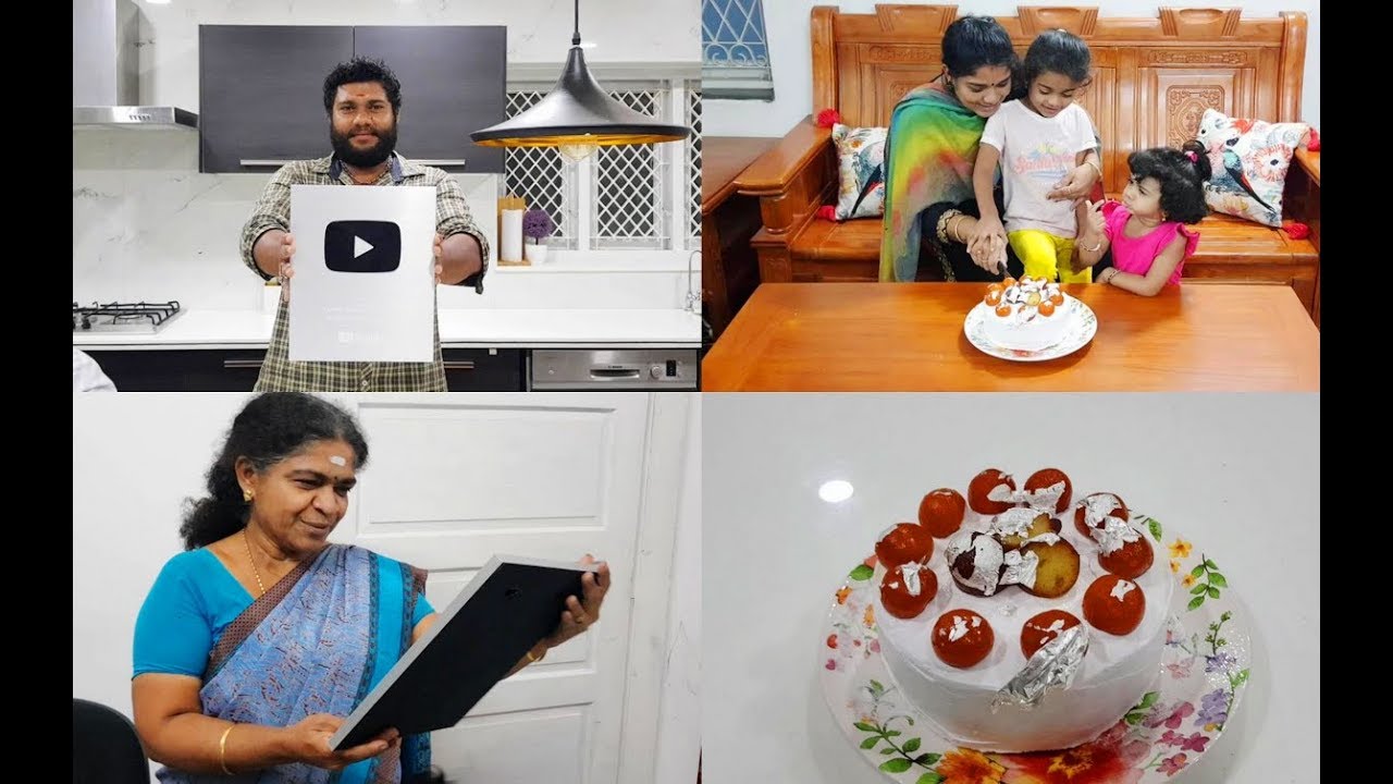 Celebrating Silver Play Button with Gulab Jamun Cake Recipe #YouTubeCreatorAwards