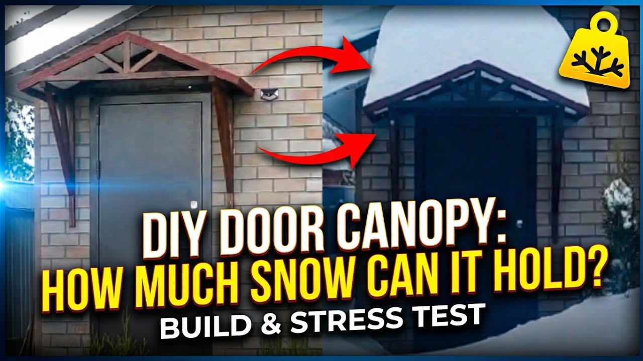 How to make a canopy on a door with your own hands