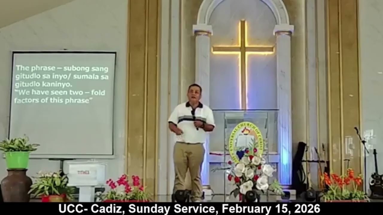 UCC Cadiz Special Service/ Pastor Anthony Santillan