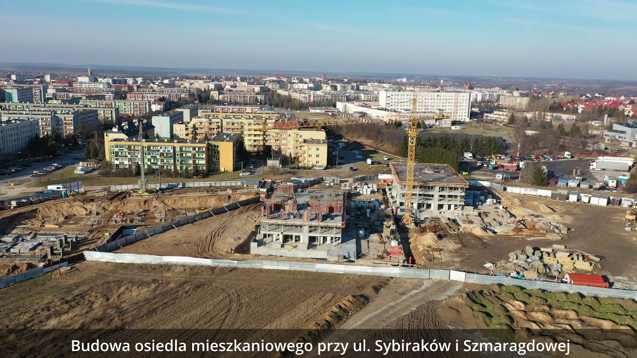 Łomża w budowie luty 2022