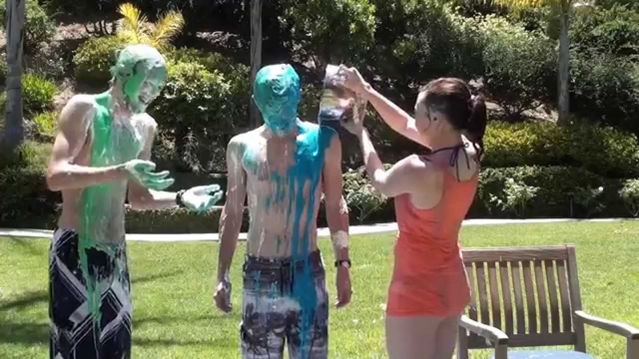 Jackson and Kyle Pied and Slimed