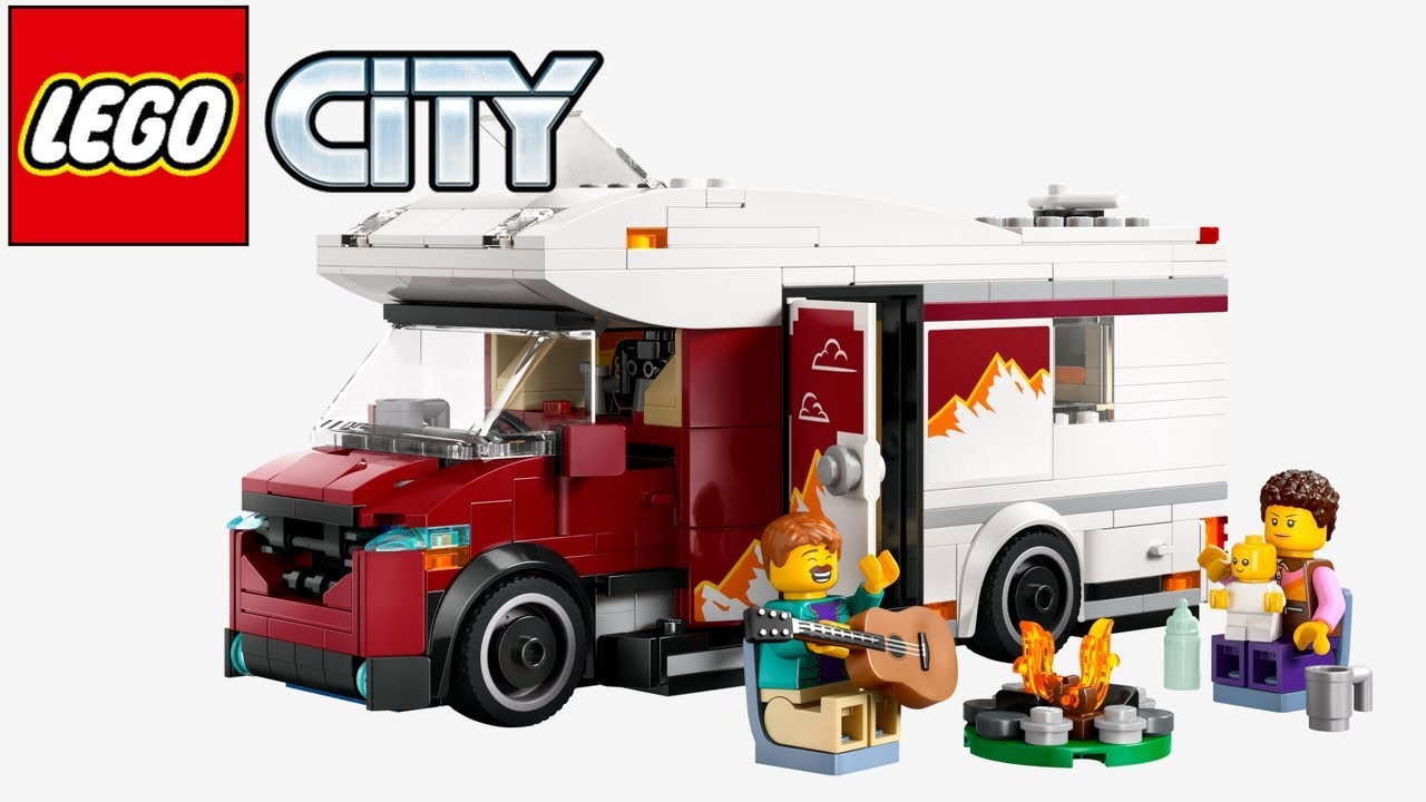 LEGO City Holiday Adventure Camper Van 60454 - Speed Build Review | LEGO 60454