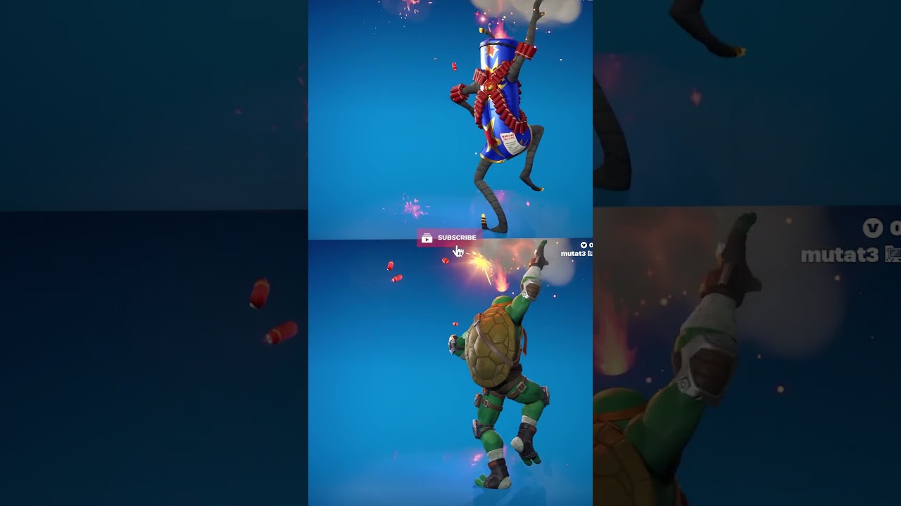 Michelangelo doing Short Fuse Built In Emote #fortnite