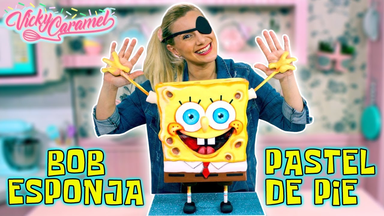 BOB ESPONJA PASTEL GIGANTE  🏝 / STANDING CAKE - VICKY CARAMEL