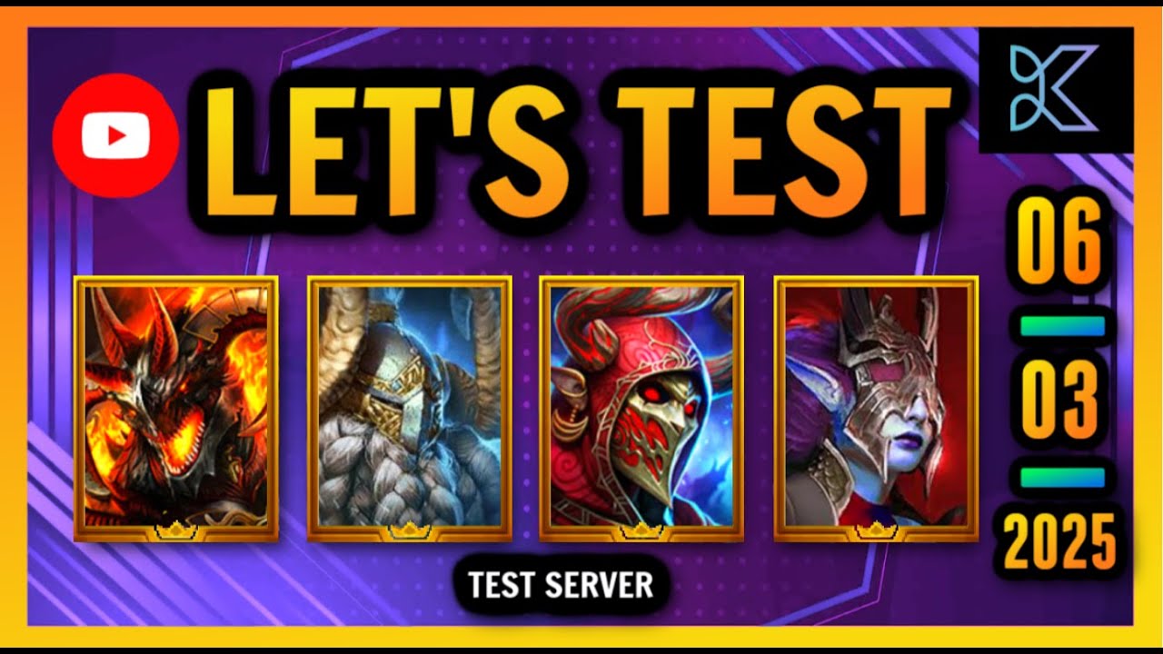 Raid: Shadow Legends  - TEST SERVER - Let's Test Mountain King, Blind Seer, Balar and Graccos !!
