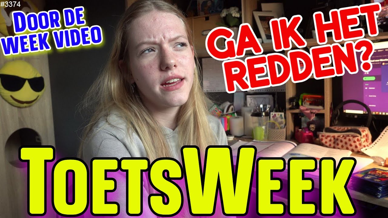 TOETSWEEK. Ik zit er MIDDEN in. Deze week ELKE DAG 2 TOETSEN. Wat BIZAR!  #3374