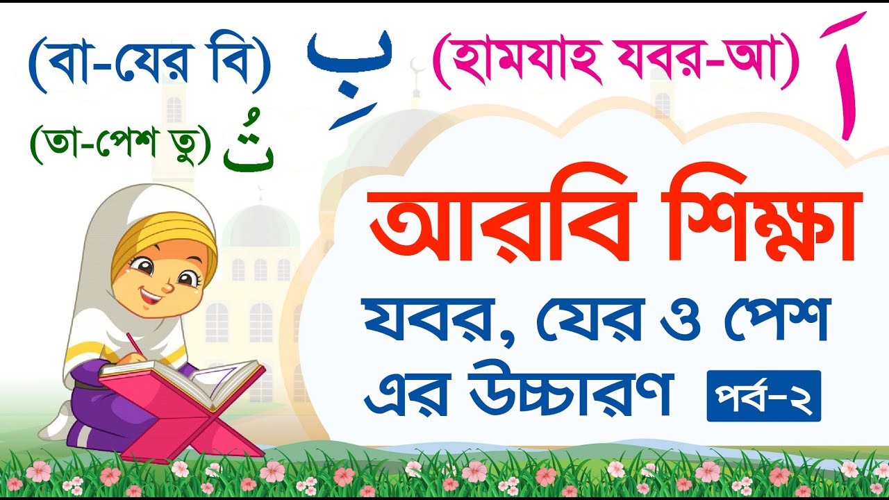 যবর, যের, পেশ এর সহিহ উচ্চারণ | আরবি শিক্ষা | Arbi Shikkha | Alif ba ta for kids | পর্ব-2