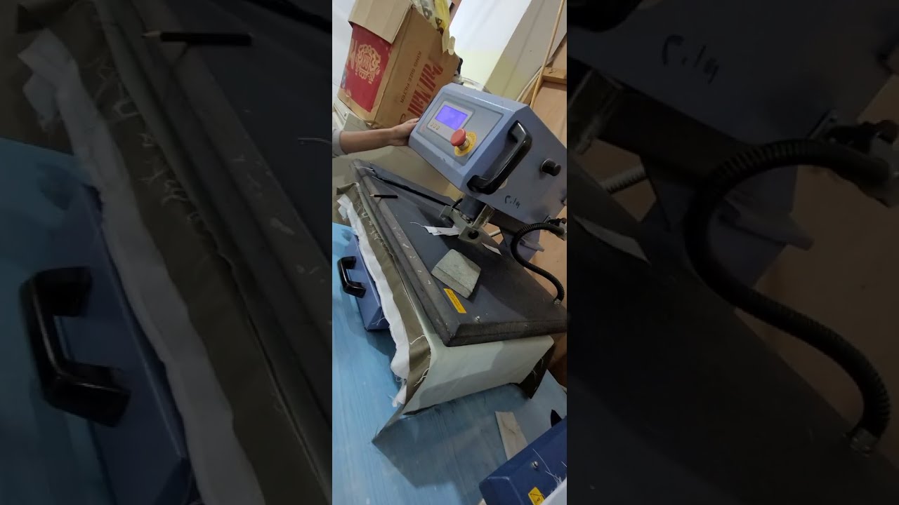 # طريقة كبس جبزورالثوب الرجالي مكبس حراري