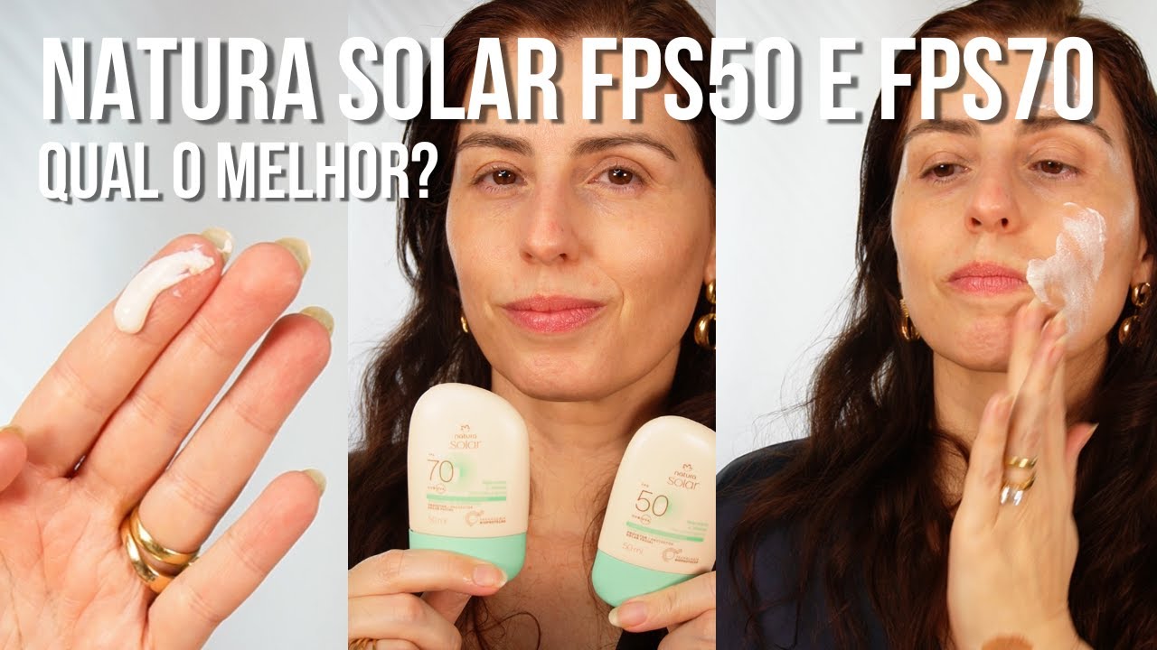 Natura Solar Controle de Oleosidade para Pele Mista a Oleosa FPS 50 e FPS70 - resenha e comparação