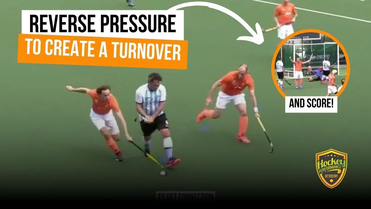 Reverse Pressure To Create A Turnover in Field Hockey | Hockey Performance Academy