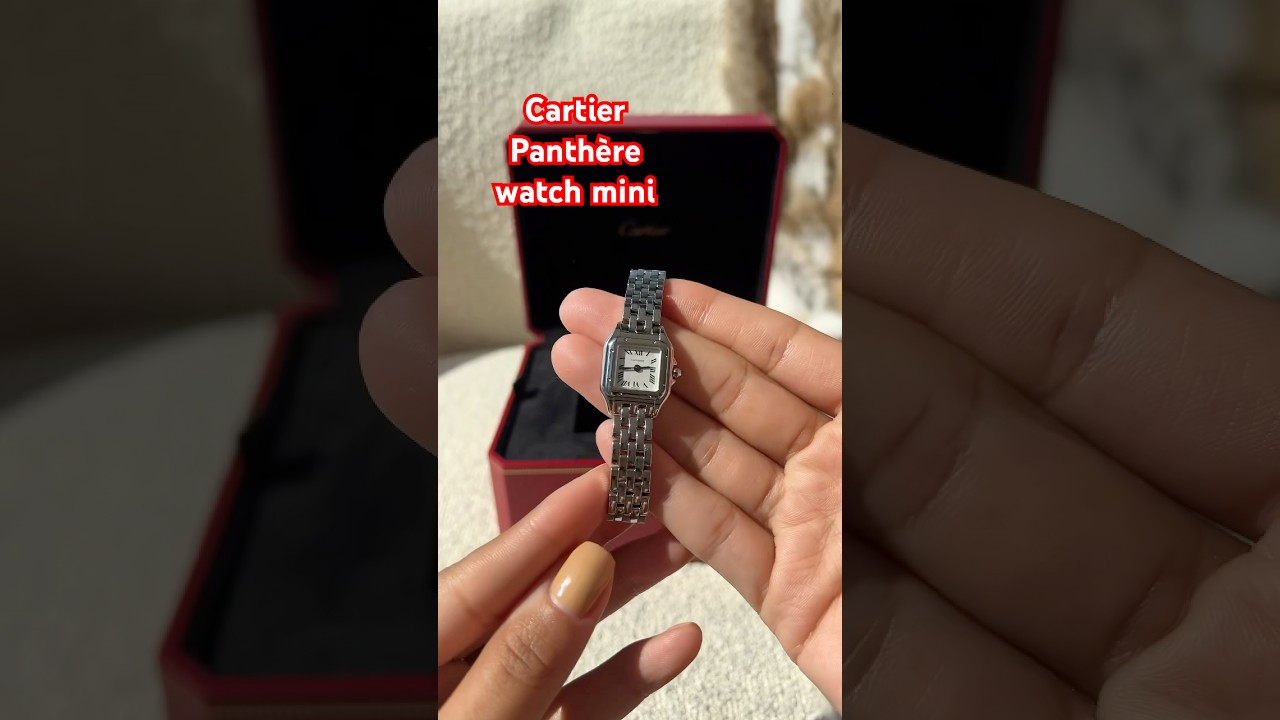 Cartier Panth&egrave;re mini watch unboxing #cartier #cartierwatches #luxurytimepiece #cartierwatch #watch