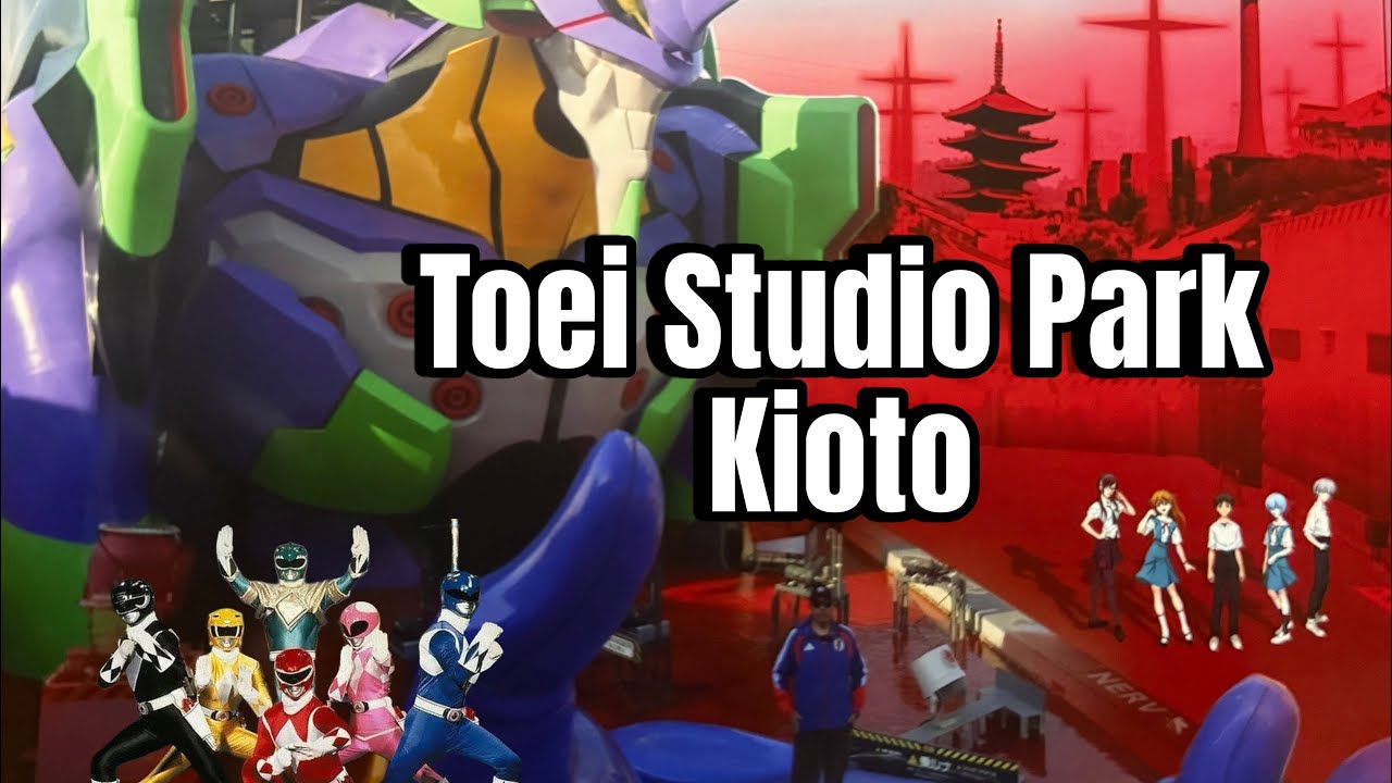 EVA 01 Y POWER RANGERS EN TAMAÑO REAL !!! Vamos al parque TOEI STUDIOS en KIOTO ! 