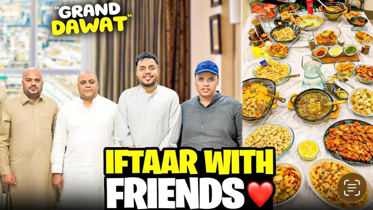 Dawate iftar At Makkah ❤️ #malikzaman #rajabfamily #rajabbutt #crew 