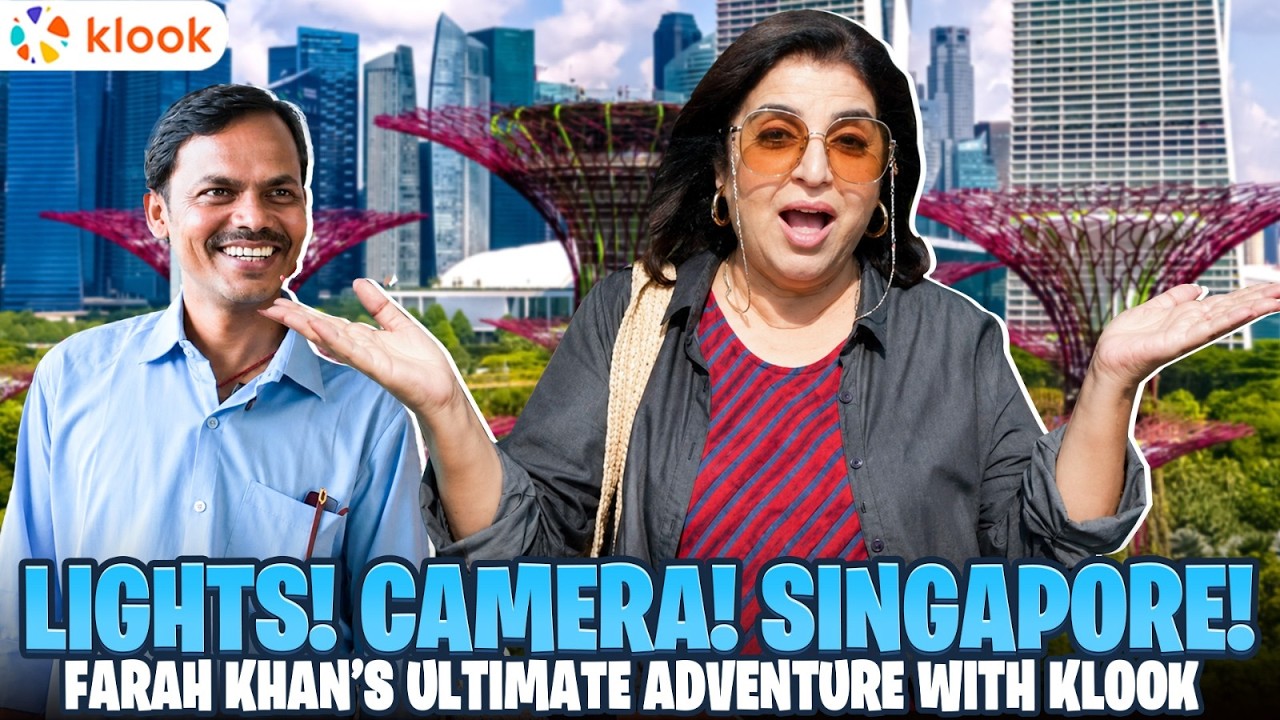 The Ultimate Singapore Adventure with Farah Khan & Klook | Food, Attractions & Hidden Gems ✈️🧡