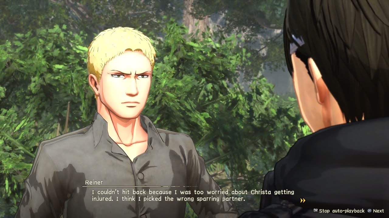 ATTACK ON TITAN 2 - All 100% REINER Friendship Cutscenes (Special Interactions) PS4 Pro