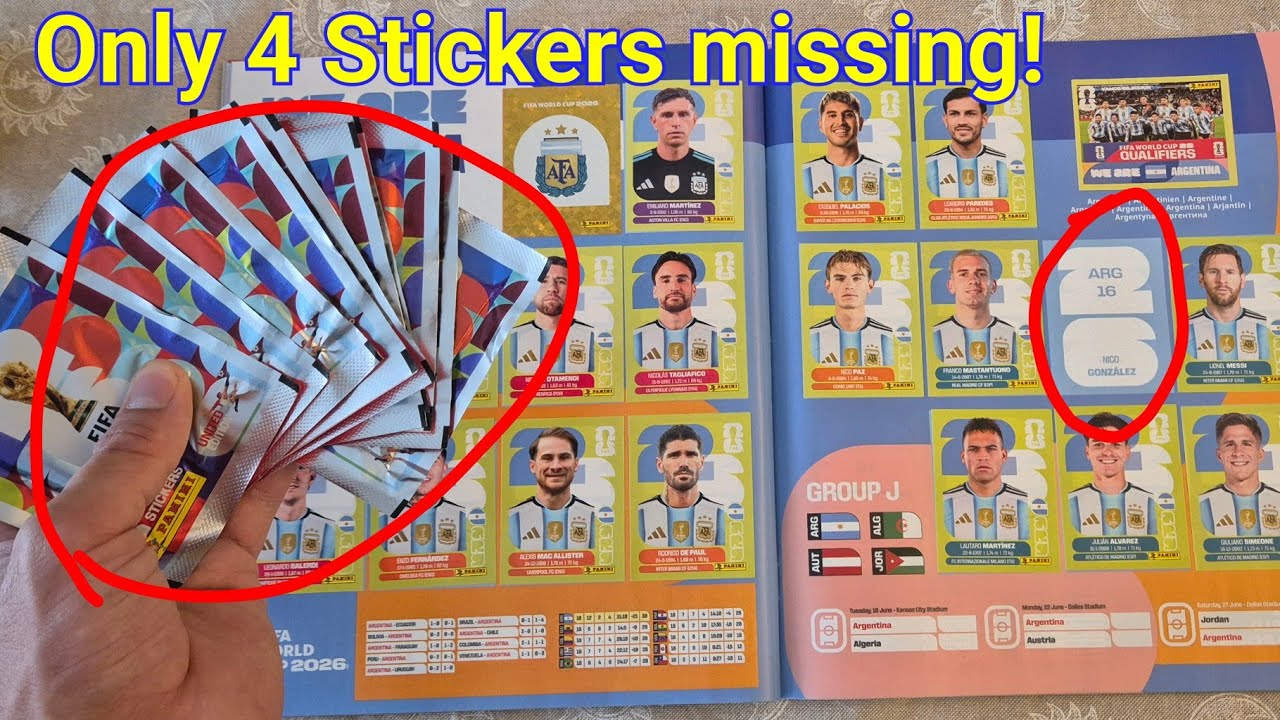 Осталось всего 4 наклейки!! Смогу ли я их найти? Распаковка наклеек Panini FIFA World Cup 2026