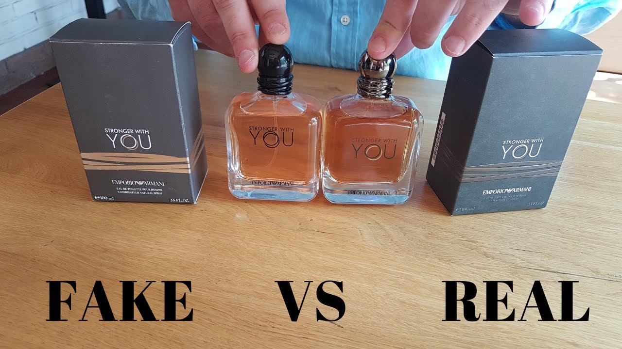 Fake vs Real Armani Emporio Stronger With You Perfume