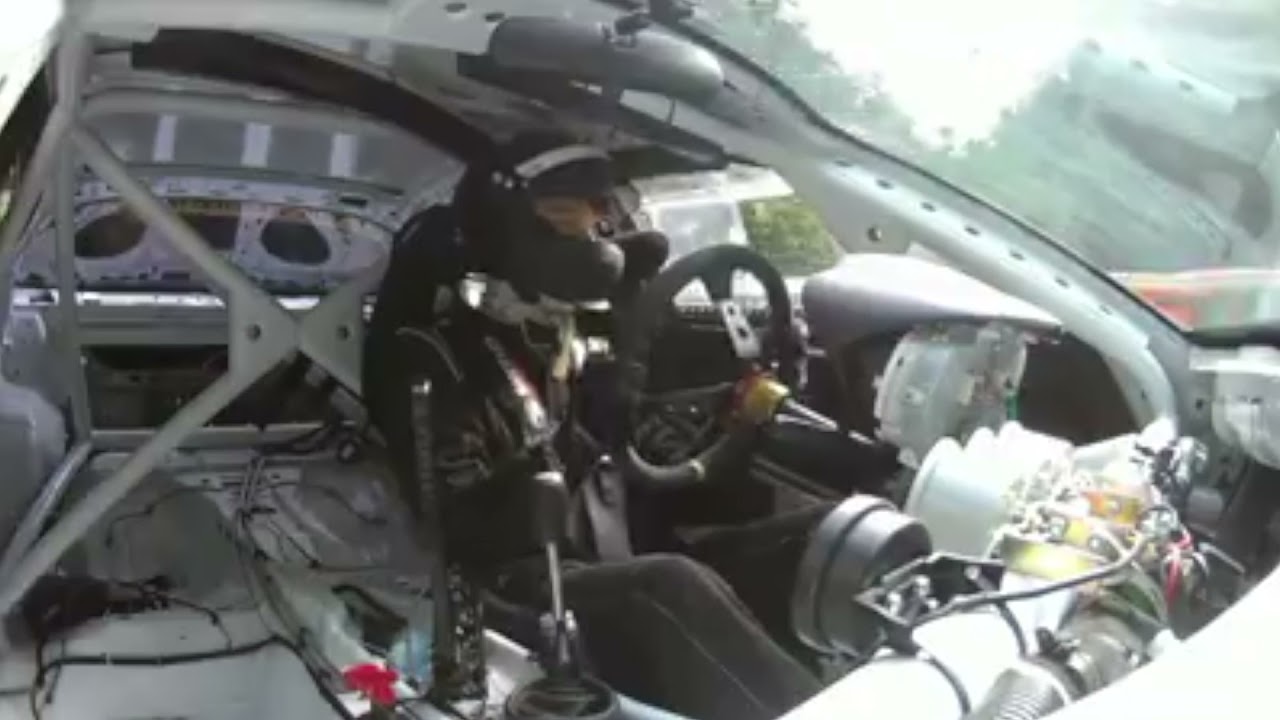 Mazda RX8 hillclimb race car onboard with heel and toe action #shorts