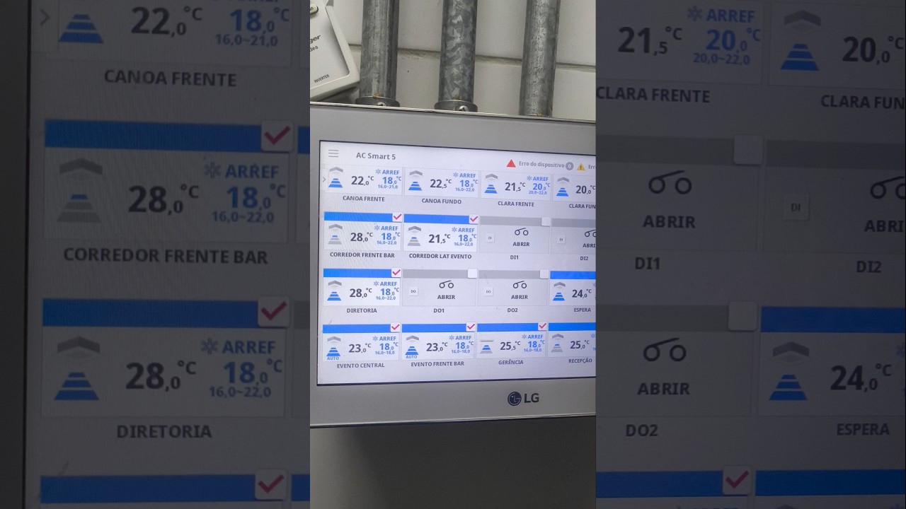 COMO LIGAR TODOS EQUIPAMENTO AO MESMO TEMPO NO IHM LG AC SMART 5