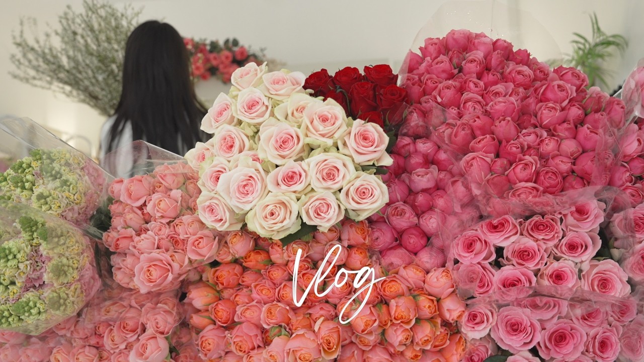 Florist Vlog | День флориста, начинающийся на цветочном рынке в 6 утра
