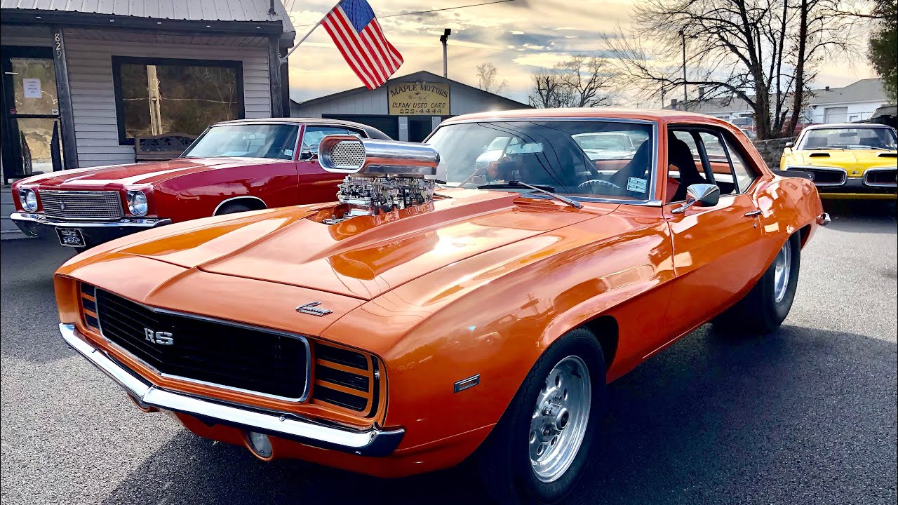 Test Drive 1969 Supercharged Chevy Camaro SOLD $35,900 Maple Motors
