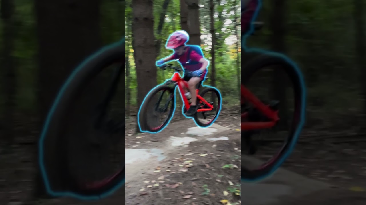 9 year old mountain biker learning to jump! #shorts #mountainbiking #bikelife
