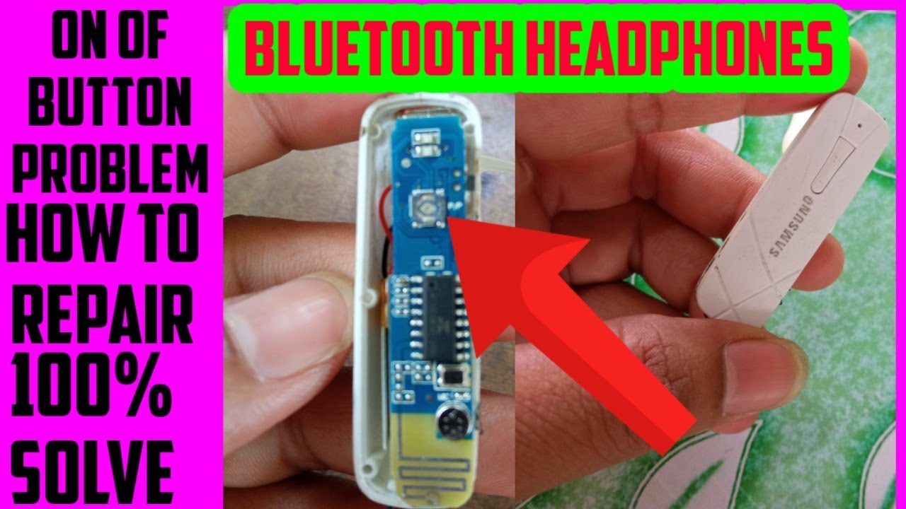 Bluetooth headphones power button not working.Bluetooth on of swich repair.technical noori