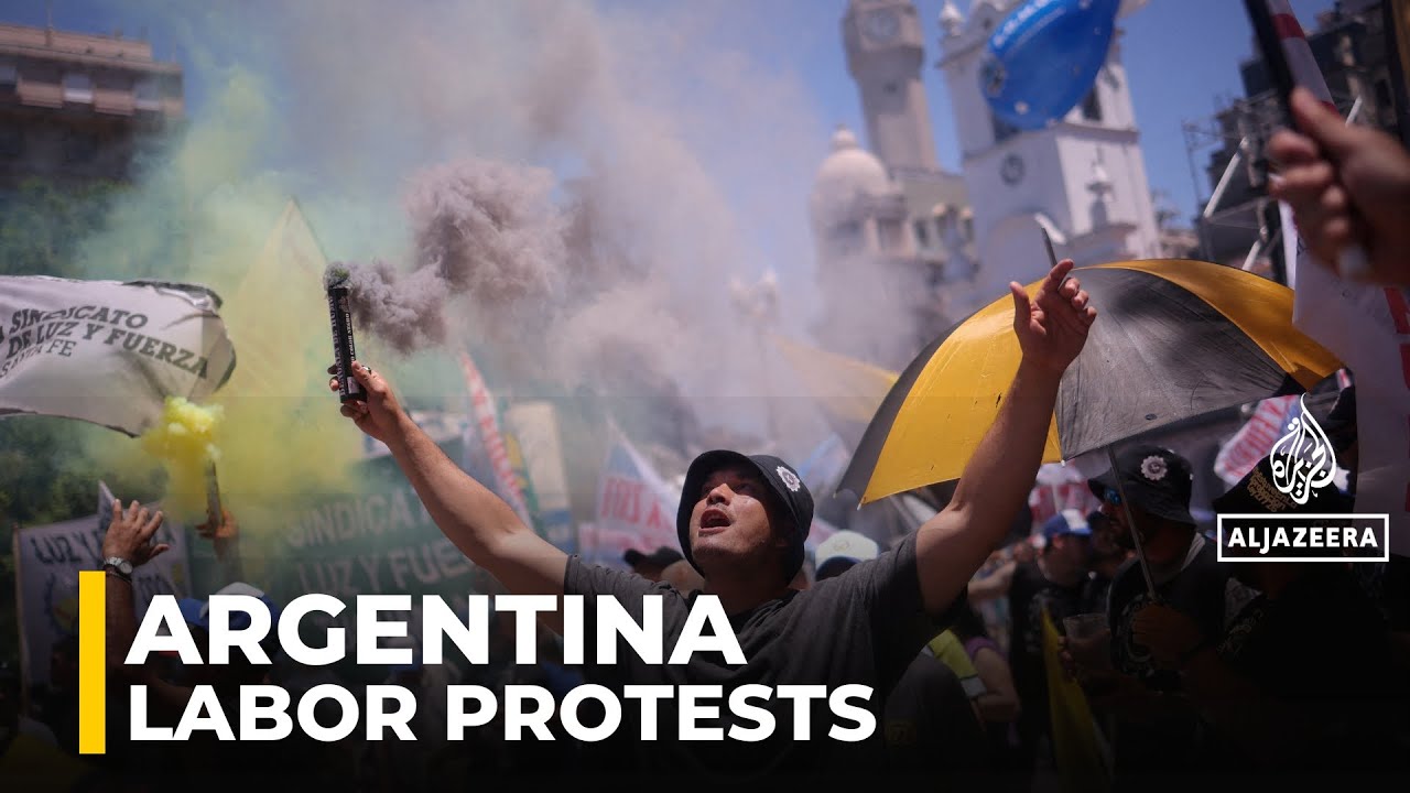 Argentina labour protests erupt, workers oppose government reforms