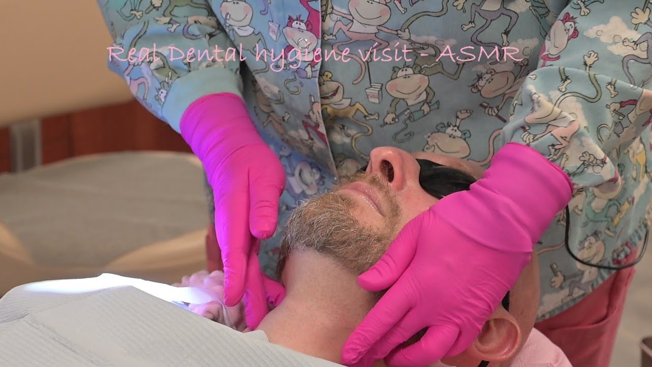 Full Dental Hygiene cleaning in real dental office ASMR