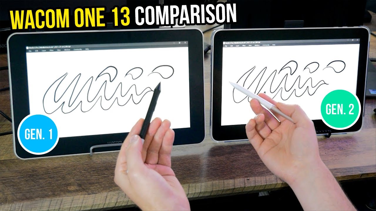 Wacom One 13 Touch - 1st Gen. VS 2nd Gen. (2023) - Comparison