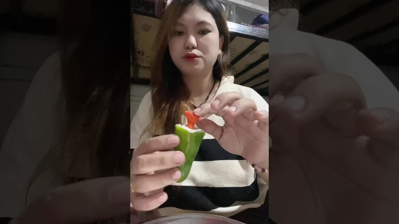 viral bell pepper with cream cheese chalenge 🫑🧀