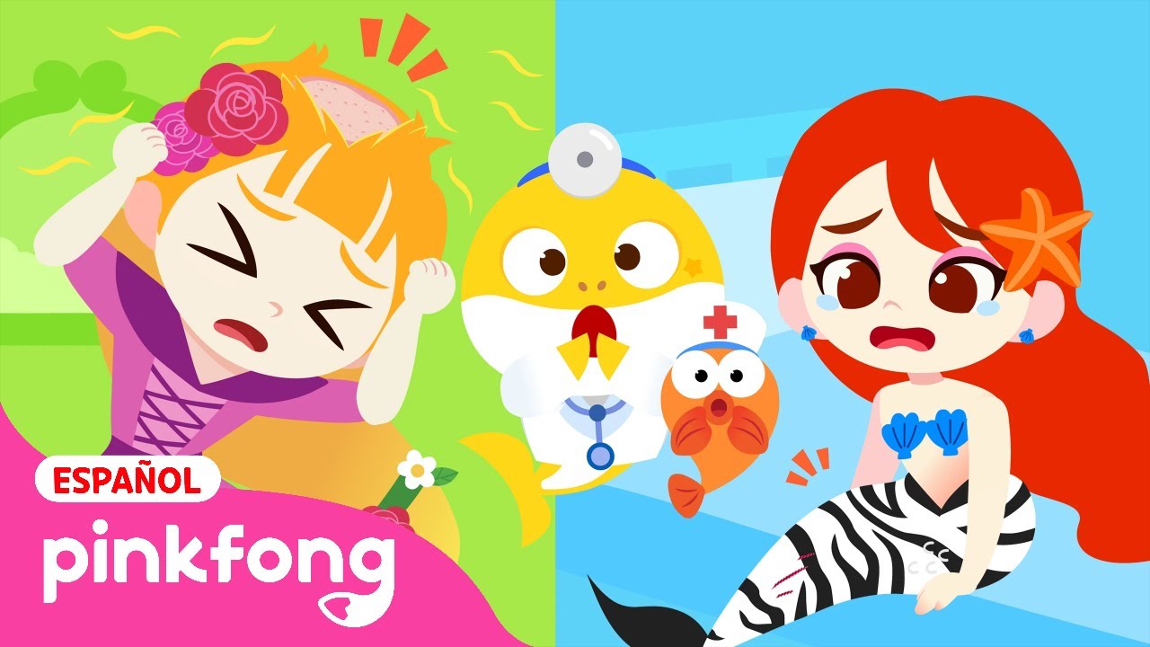 ¡El Pelo de la Princesa Se Ha Caído!｜Juego de Hospital de Tiburón Bebé | Pinkfong en español