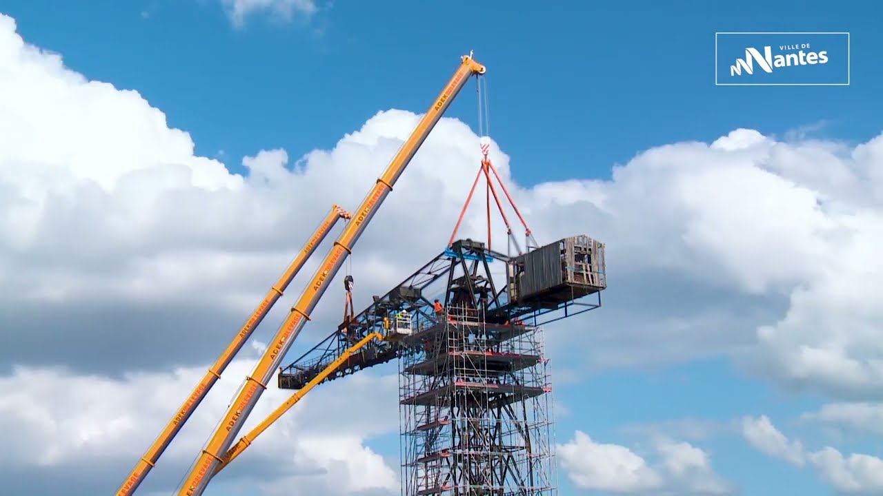Restauration de la grue noire : démontage de la flèche | 2022