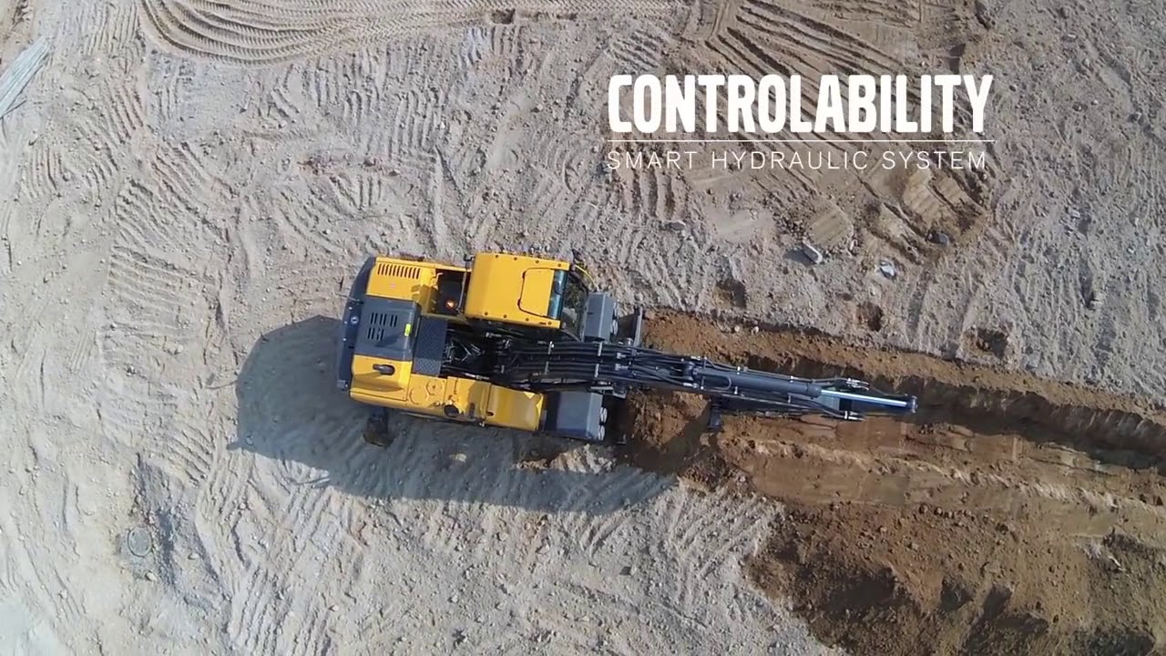ESCAVADEIRA HIDRÁULICAS DA VOLVO EW 205 D SOBRE RODAS