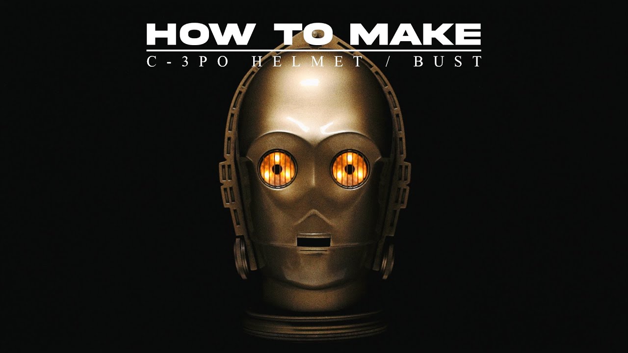 How I Built A Star Wars Halloween Costume For My Kid (C-3PO head and chest plate build)