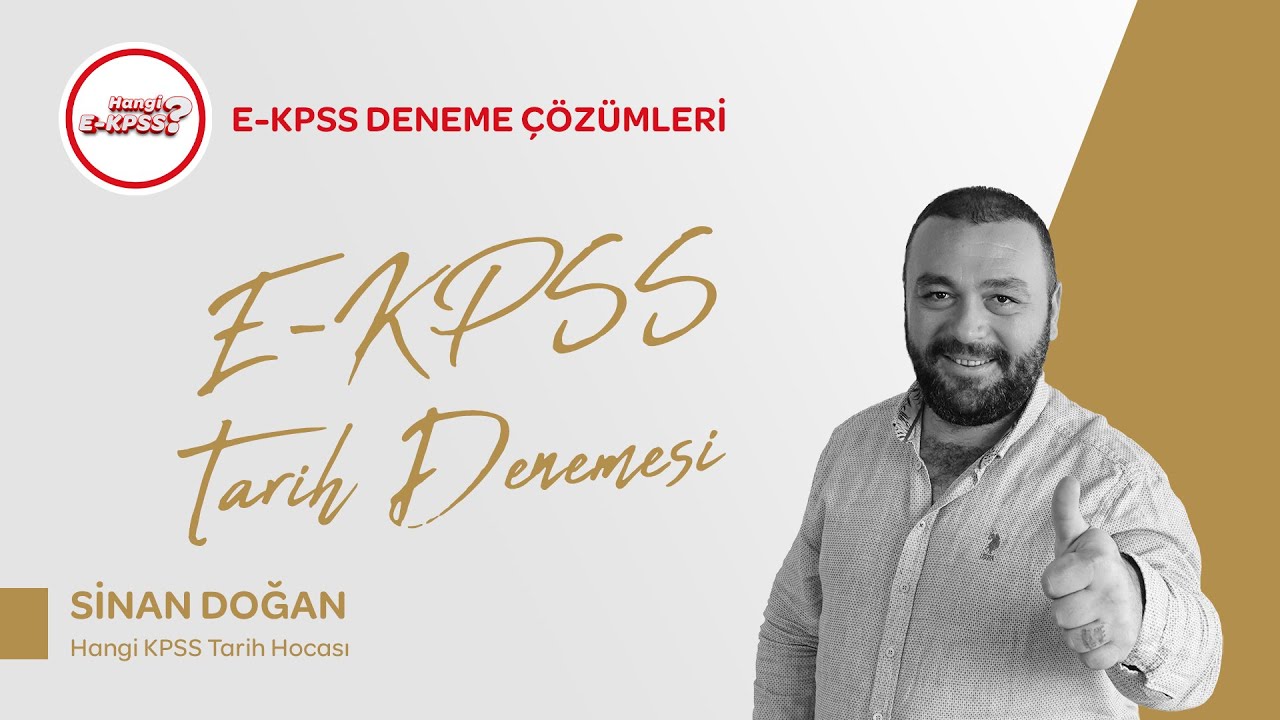 2024 EKPSS Tarih Deneme Çözümü | Sinan Doğan Hangi KPSS ?#ekpss #ekpss2024