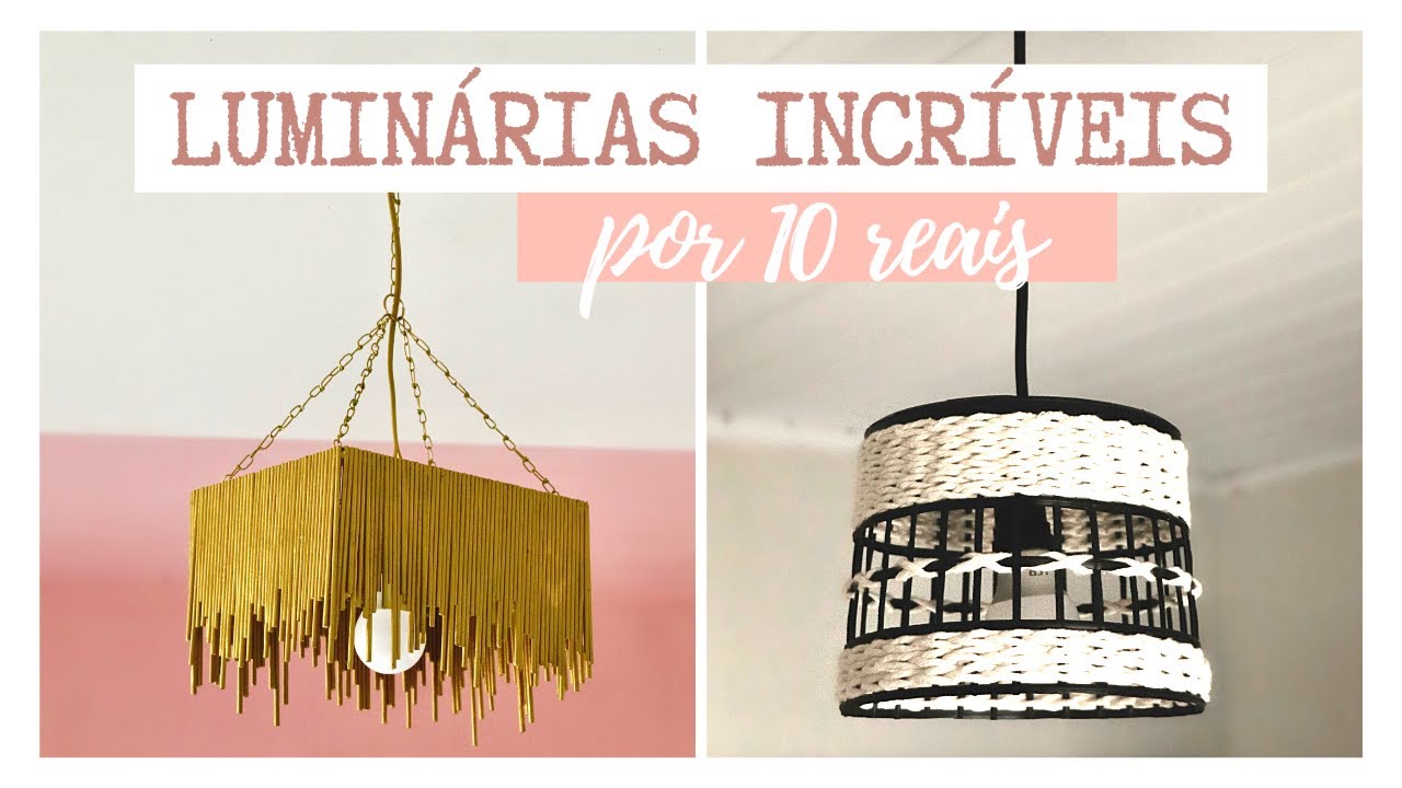 LUMINÁRIAS INCRÍVEIS E BARATAS para FAZER em CASA - Eduardo Wizard