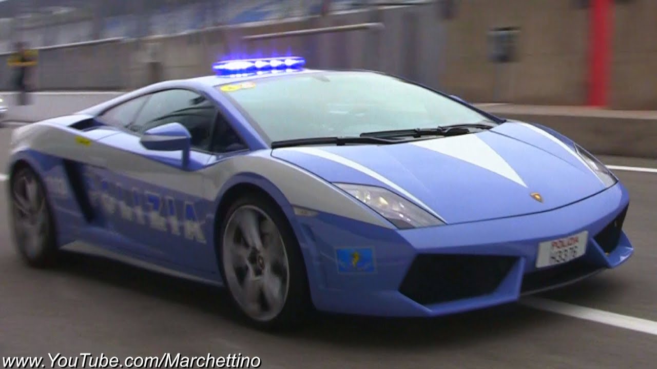 Lamborghini Gallardo LP560-4 Police Car in Action