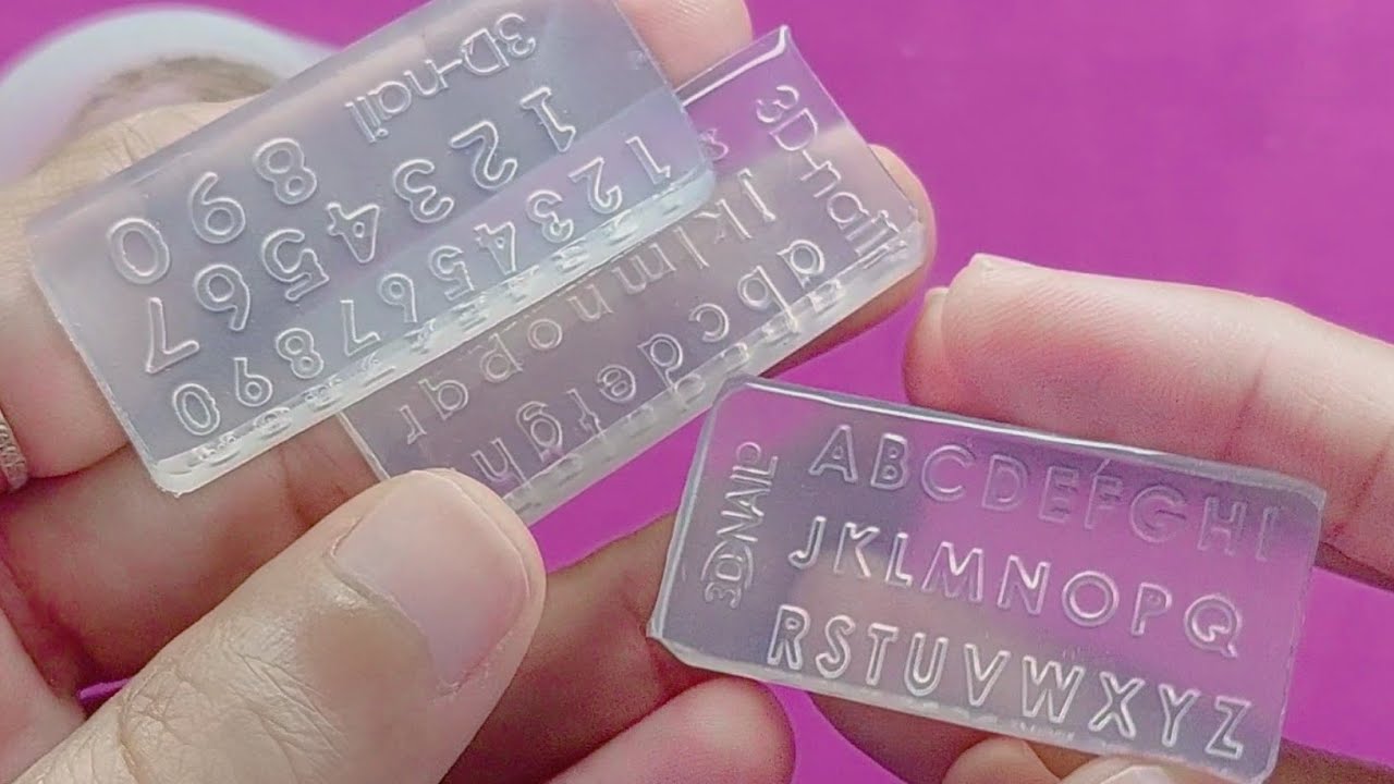 Alphabet silicone mold / very small Alphabet Letters with uv resin //レジンで砂時計風を作る
