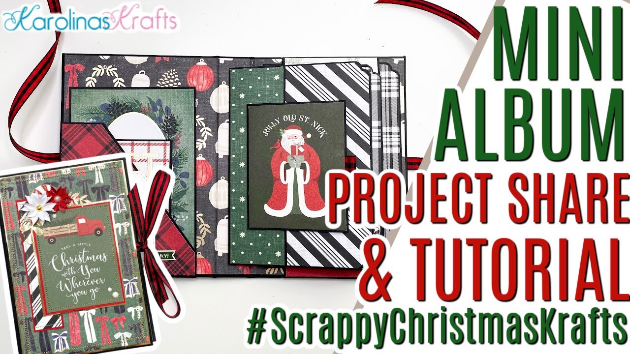 Folio Mini Album SHARE & TUTORIAL, @letsgetscrappy2654 Collab October 2024 #scrappychristmaskrafts