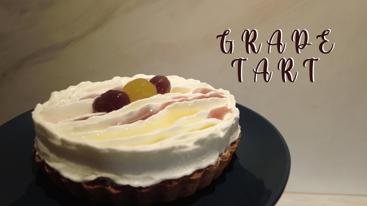 No Talking ASMR-ish Baking : Grape Tart