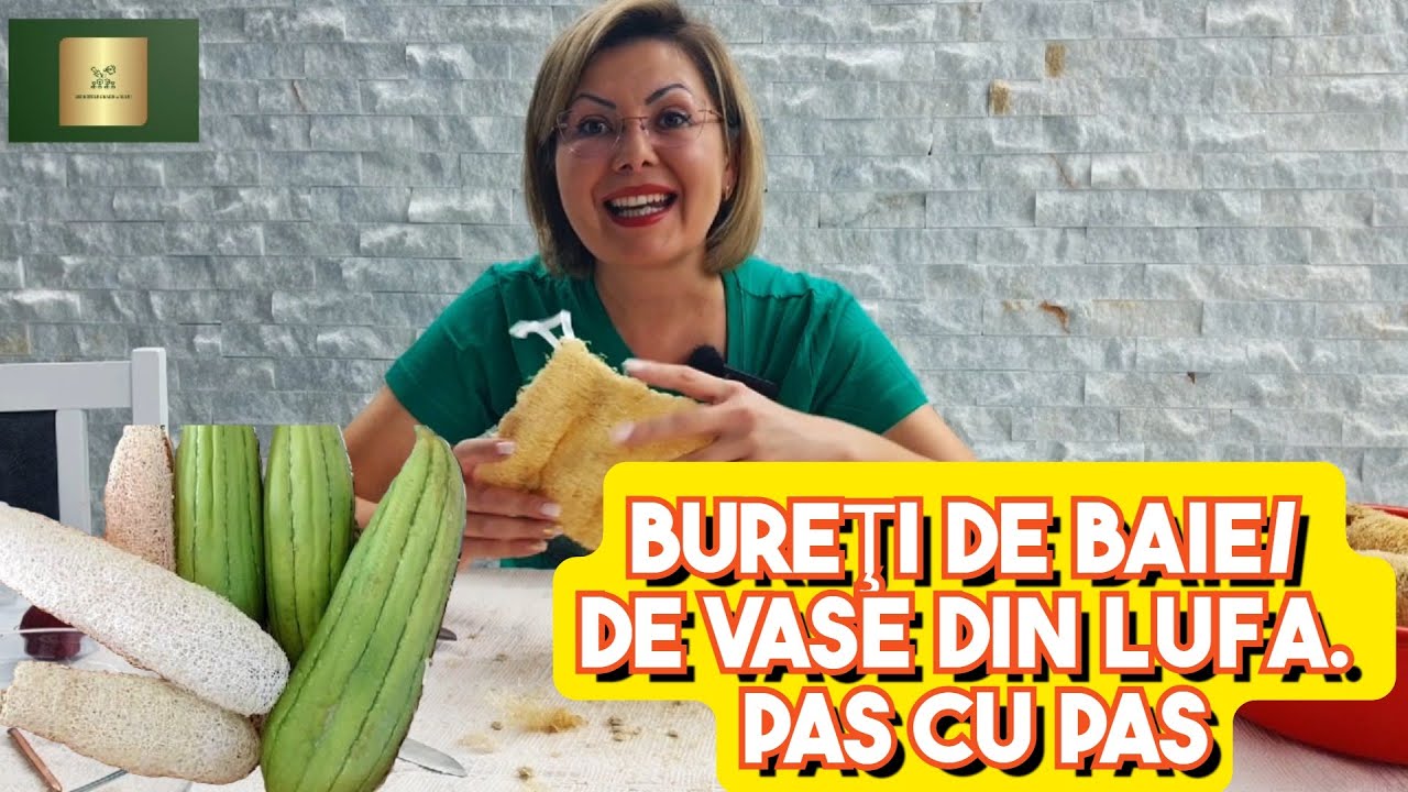 Cum transformăm lufa în bureți (naturali) de vase sau de bucătărie.