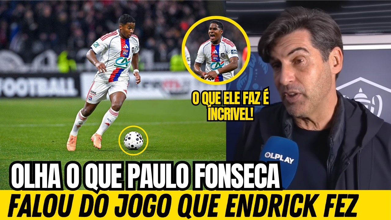 🚨NOSSA!! VEJA O QUE TECNICO DO LYON FALOU DE GOL DE ENDRICK NA COPA DA FRANÇA!