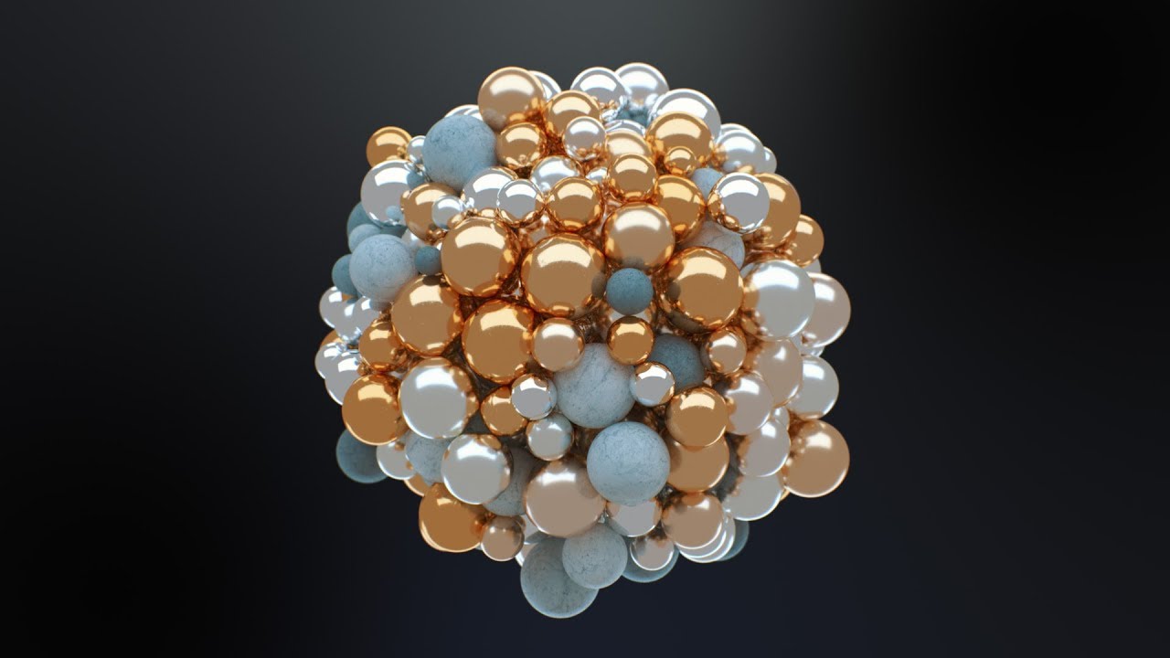 Абстрактные сферы C4D — Учебное пособие по Cinema 4D (бесплатный проект)